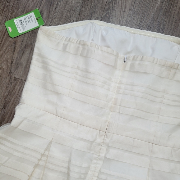 NWT Lilly Pulitzer Blossom Strapless Dress Resort White Wrapping Stripe Silk 14 - Picture 6 of 16